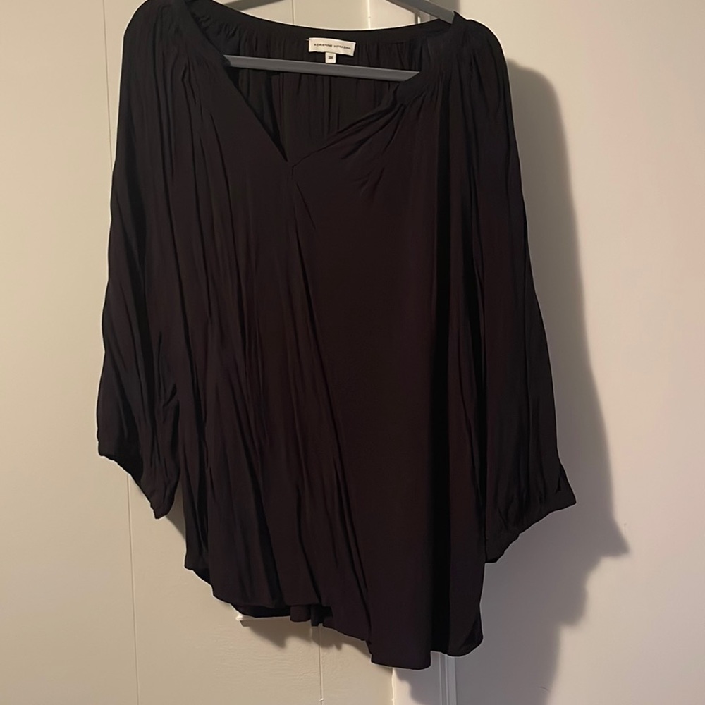 3x black lightweight blouse